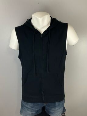 New! American Rag Sleeveless Hoodie Medium M Full Zip Mens Workout Gym